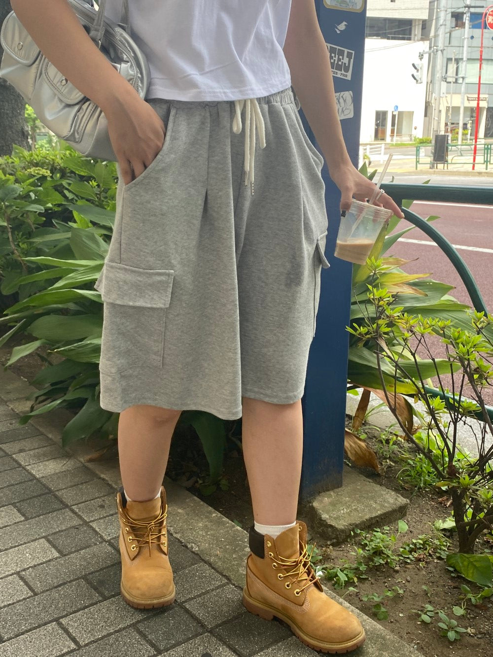 <SL2243609> スウェットバミューダパンツ