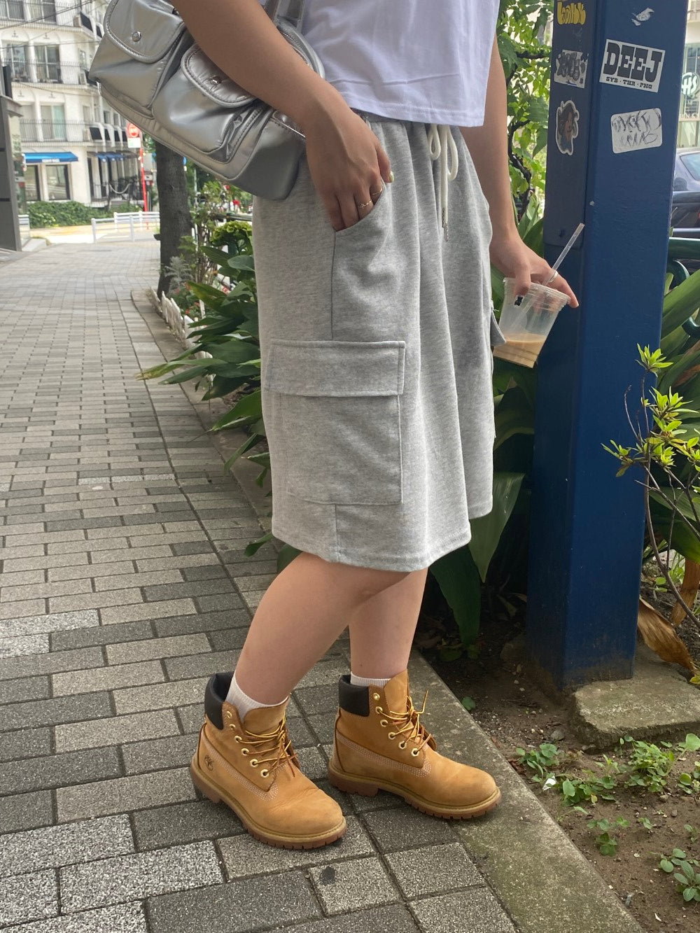 <SL2243609> スウェットバミューダパンツ