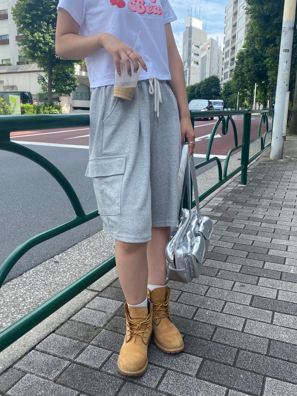 <SL2243609> スウェットバミューダパンツ