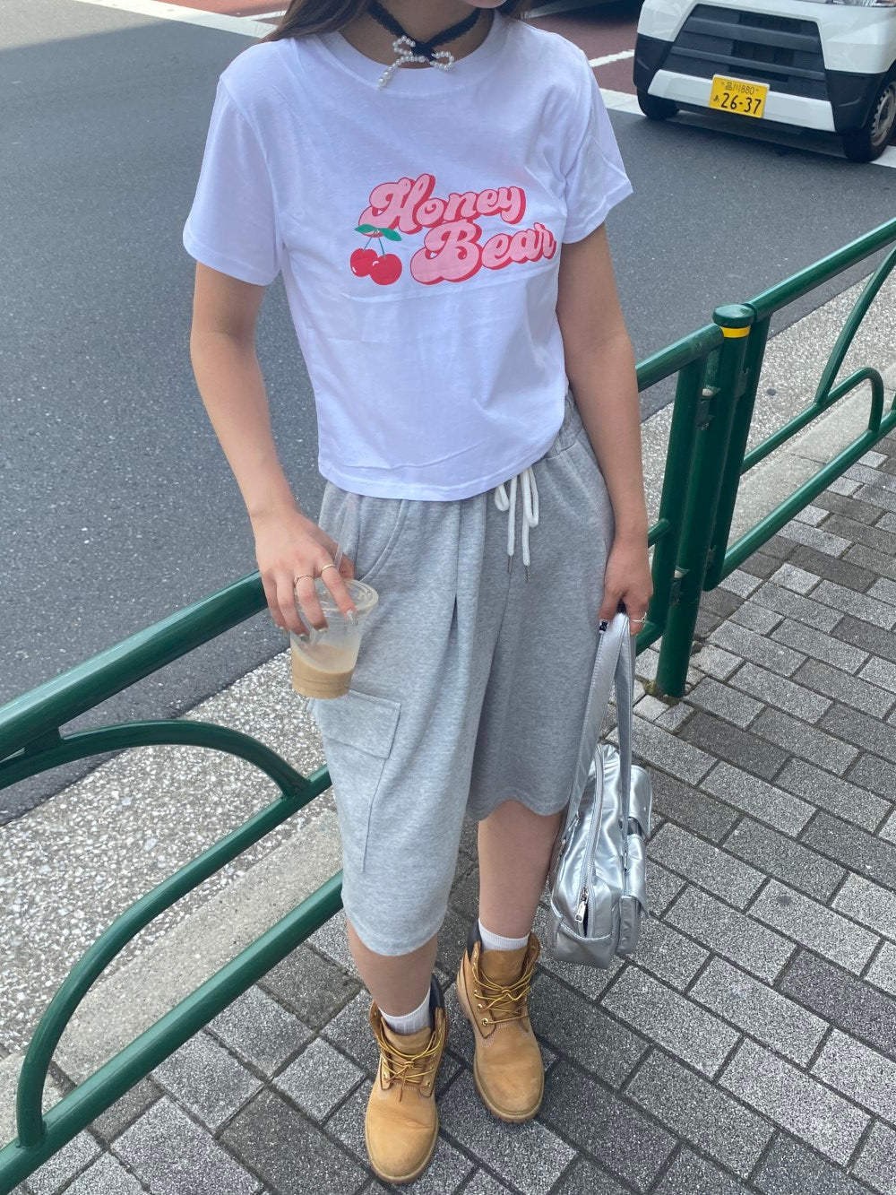 <SL2243609> スウェットバミューダパンツ