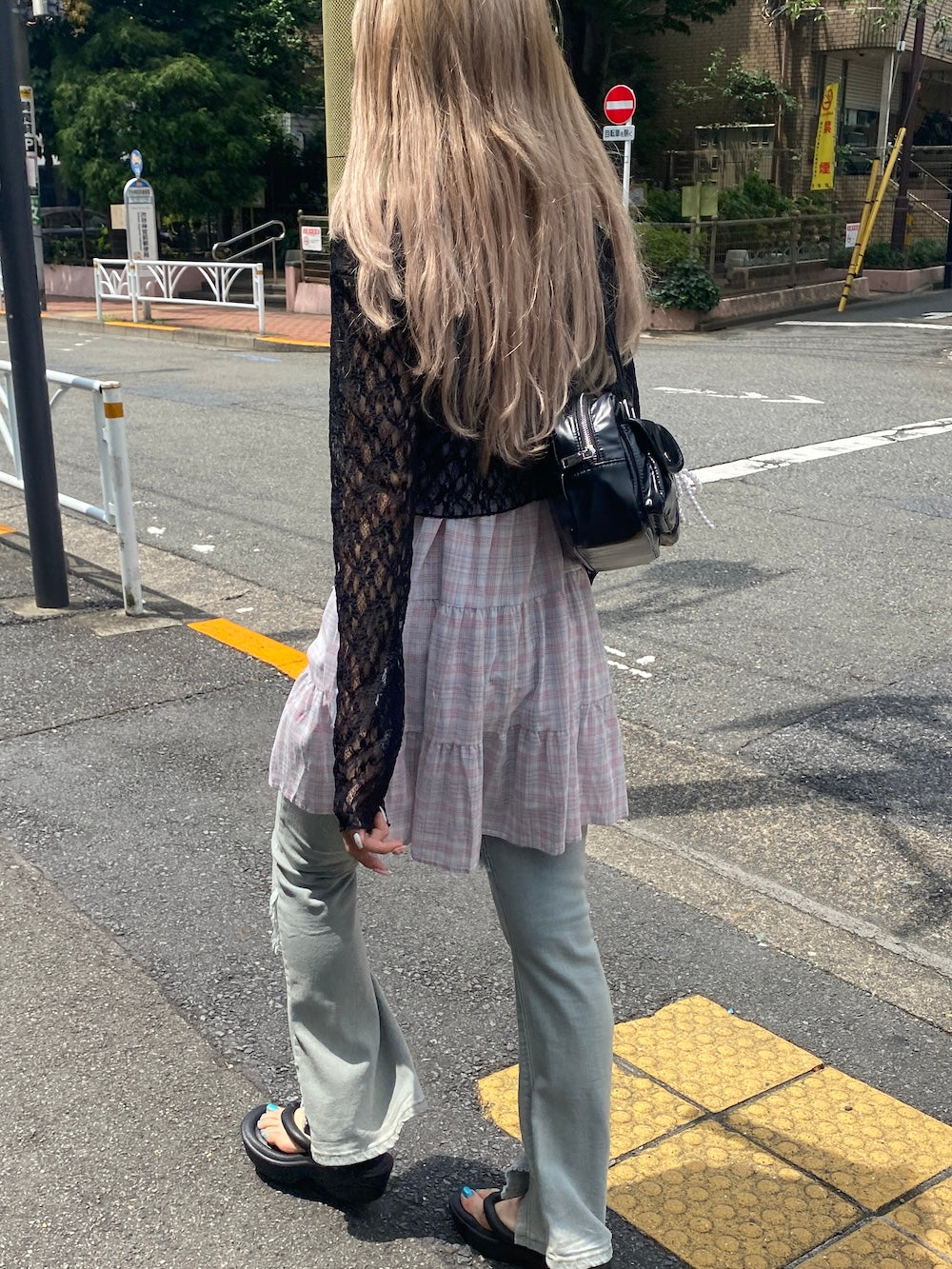 <SL2243608> レースリボンカーディガン