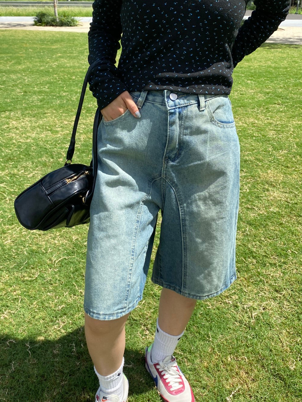 <SL2243610> バミューダデニムパンツ