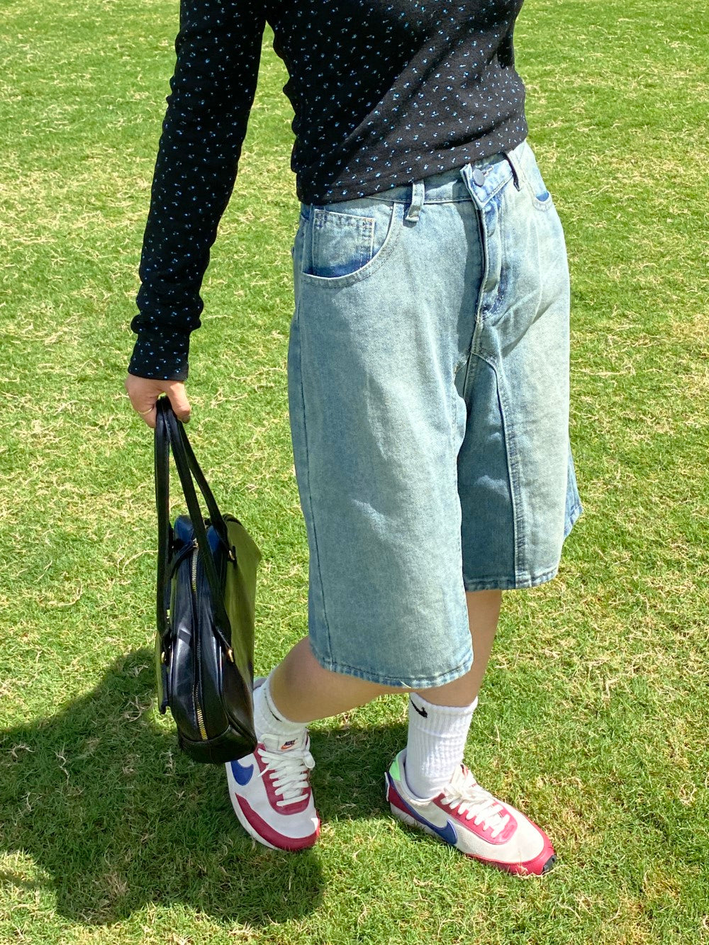 <SL2243610> バミューダデニムパンツ