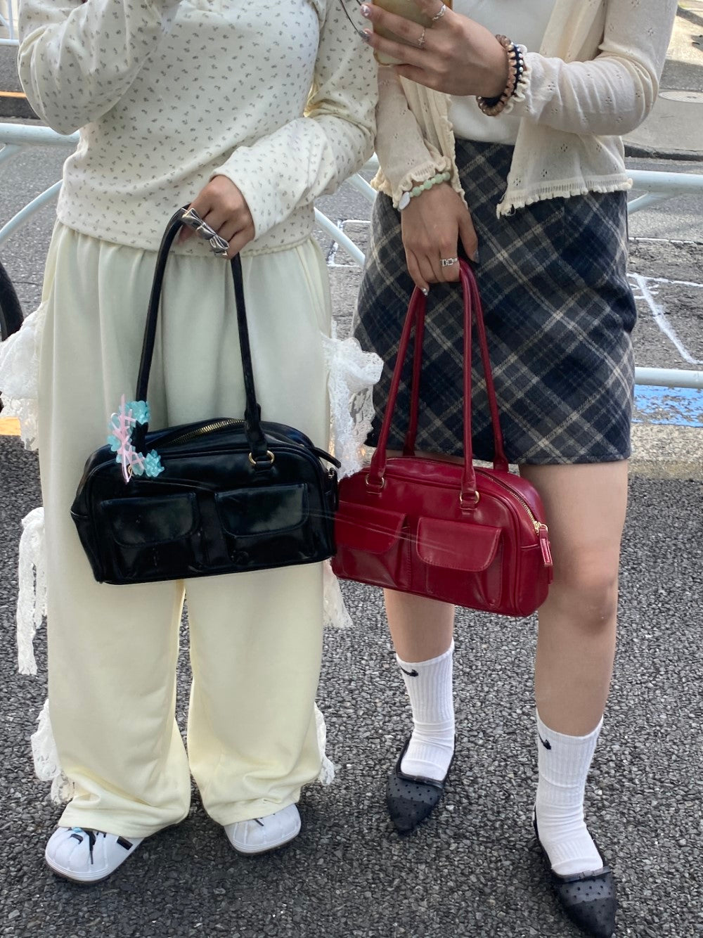 <SL1243601> ダブルポケットボストンバッグ