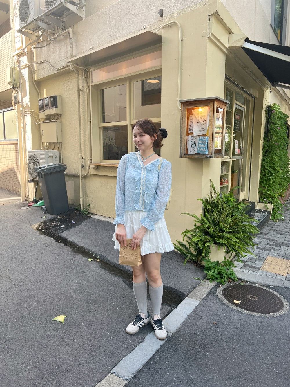 <SL2243616> フリルフラワーブラウス