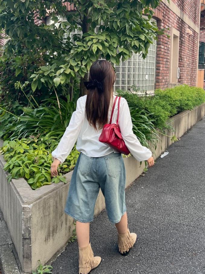 <SL2243610> バミューダデニムパンツ