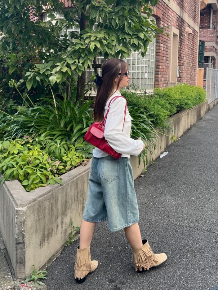 <SL2243610> バミューダデニムパンツ