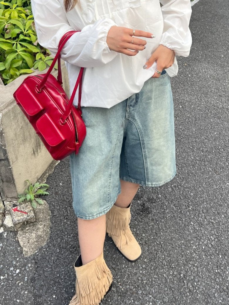 <SL2243610> バミューダデニムパンツ