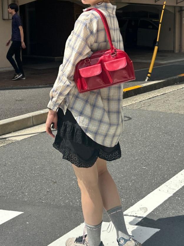 <SL1243601> ダブルポケットボストンバッグ