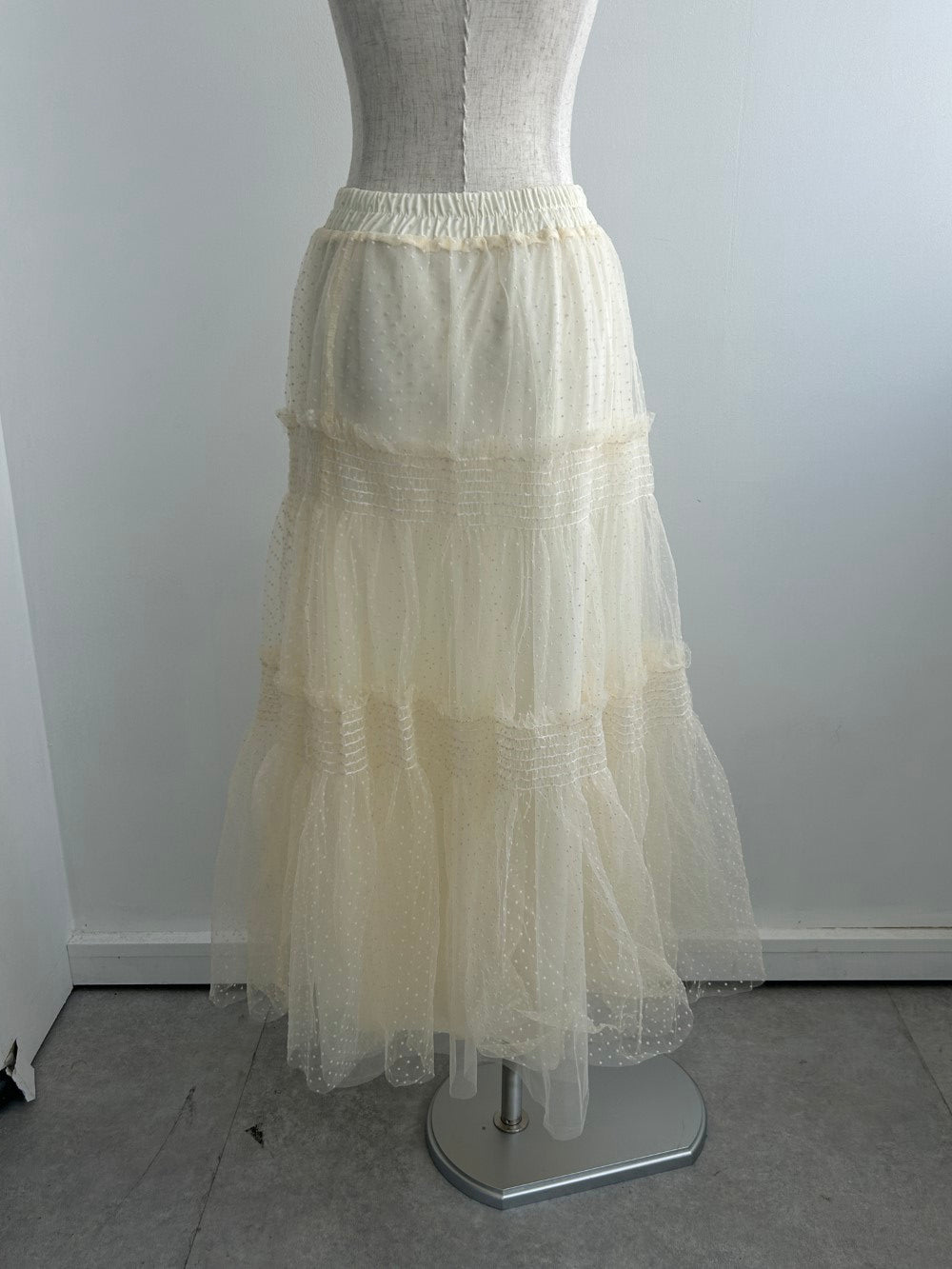 <SL2243630> ドットシフォンスカート