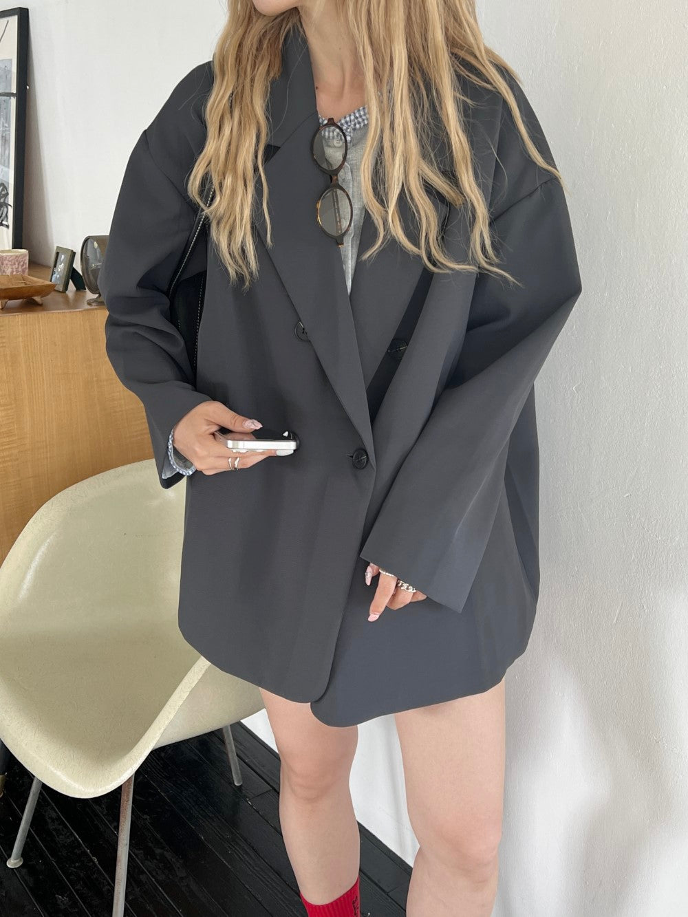 <SL2243659> ビッグシルエットシンプルジャケット