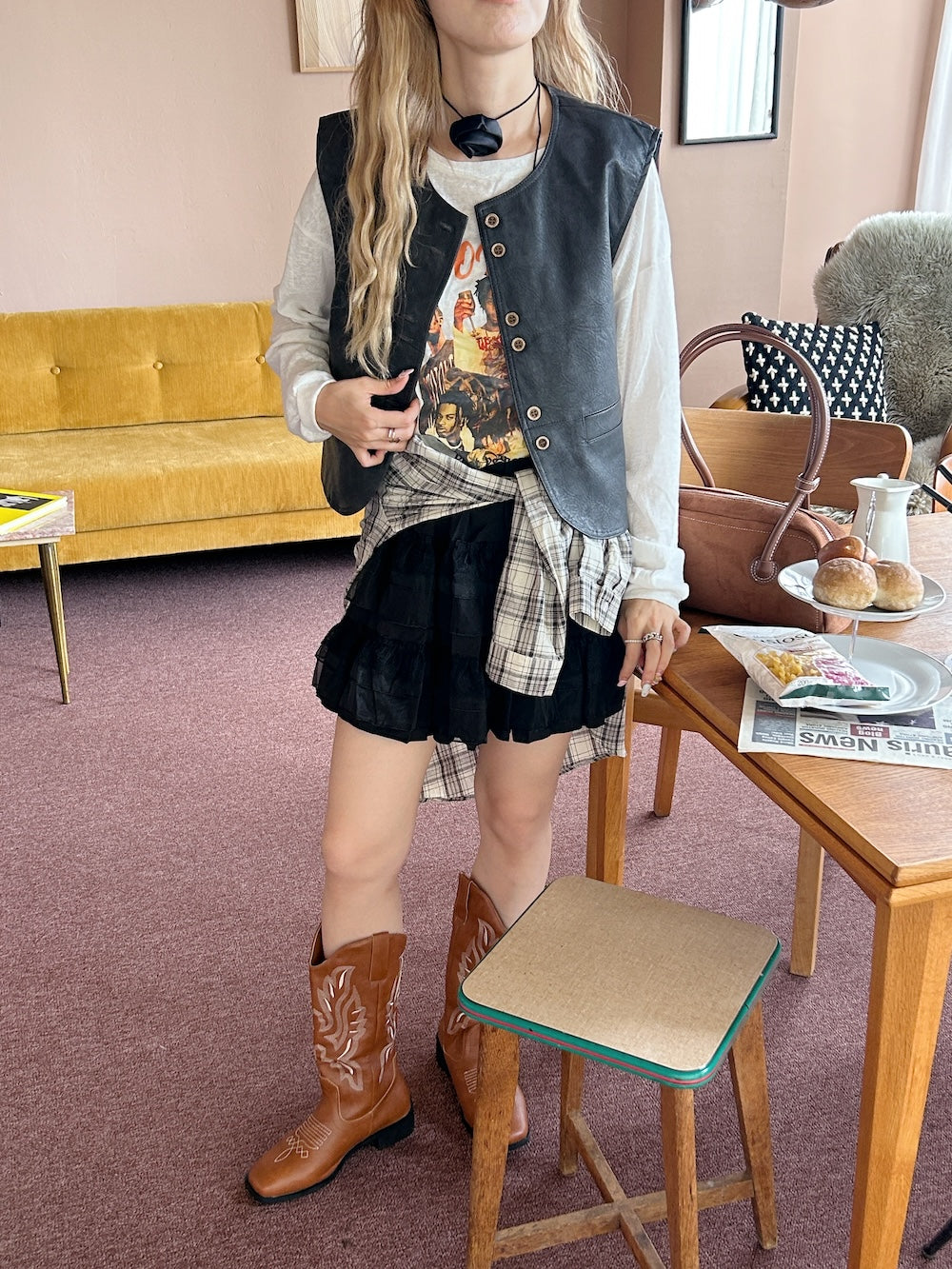 <SL2243631> ティアードミニスカート