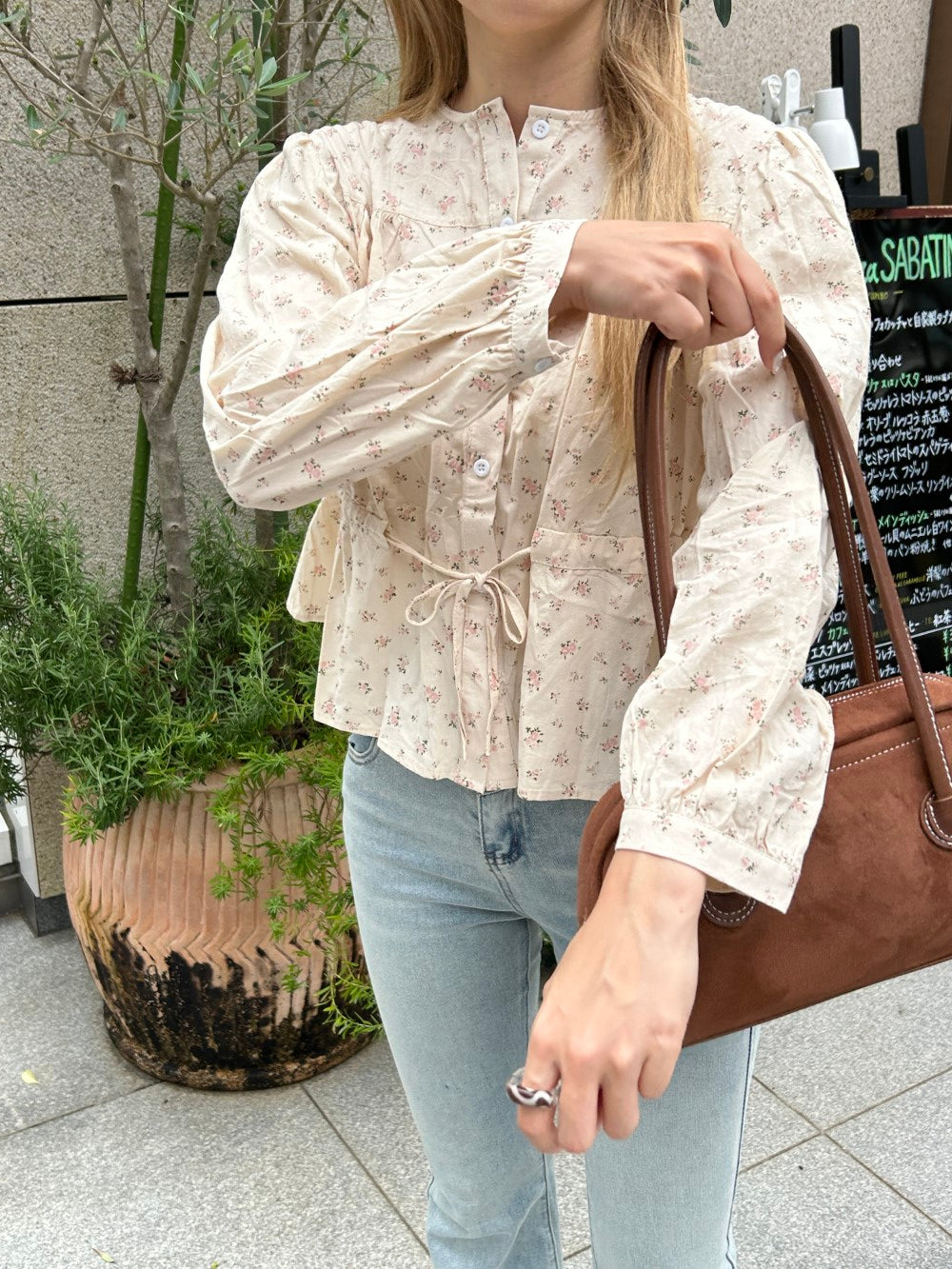 <SL2243667> vintage pastel flower tops