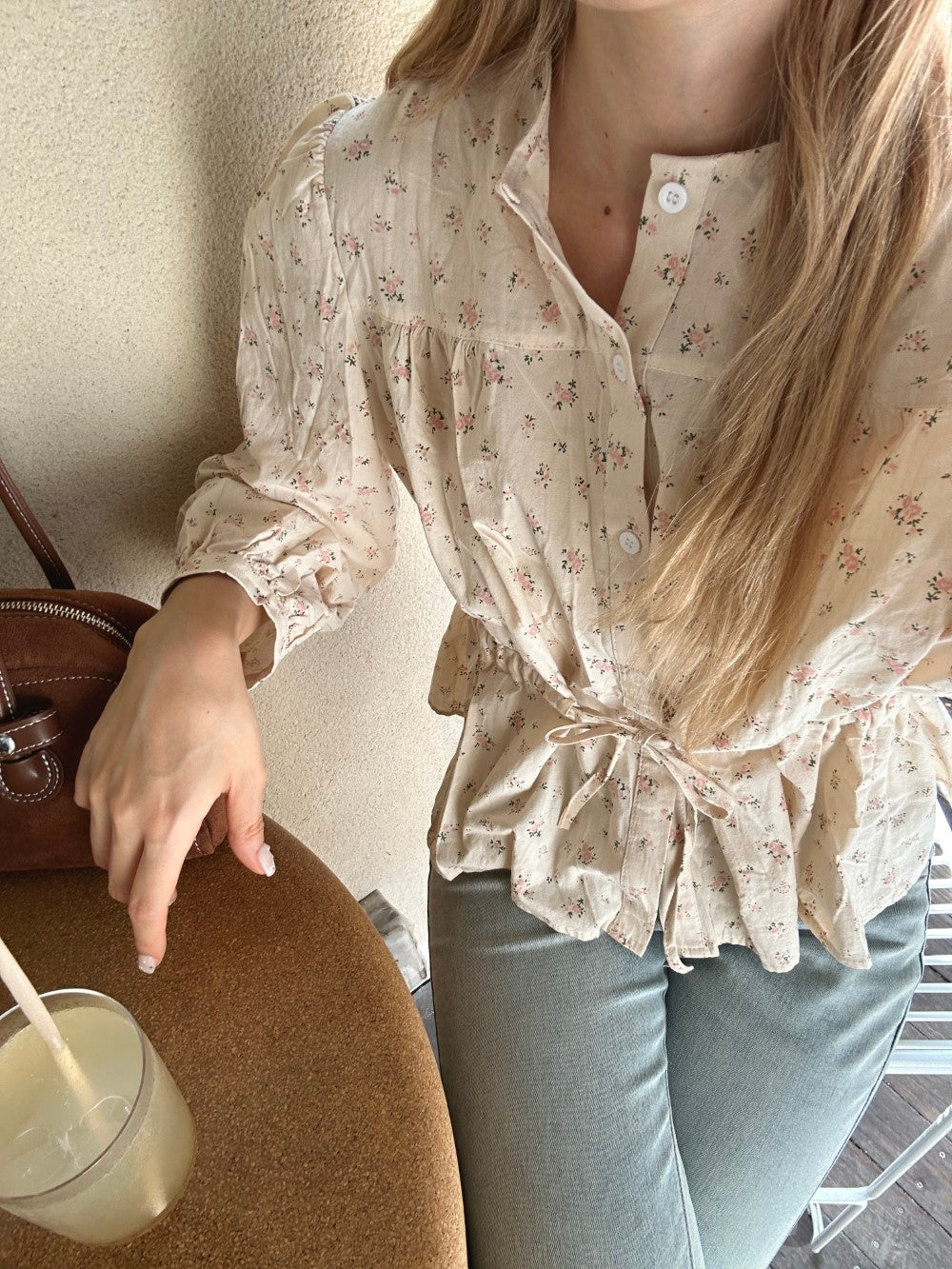 <SL2243667> vintage pastel flower tops