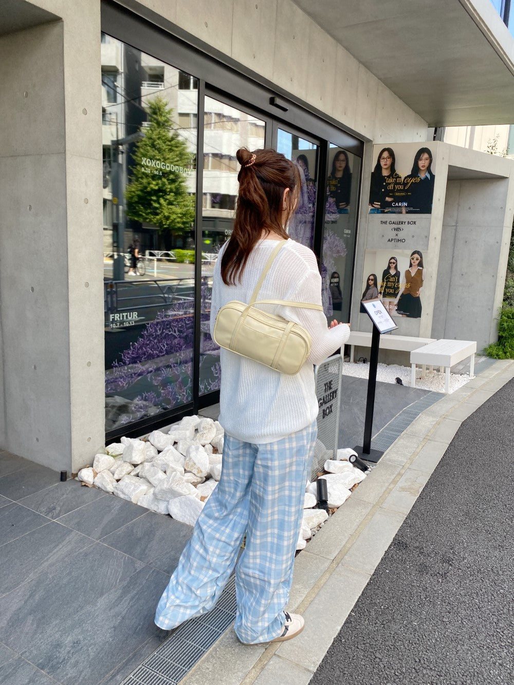 <SL2243634> レースリボン付きチェックパンツ