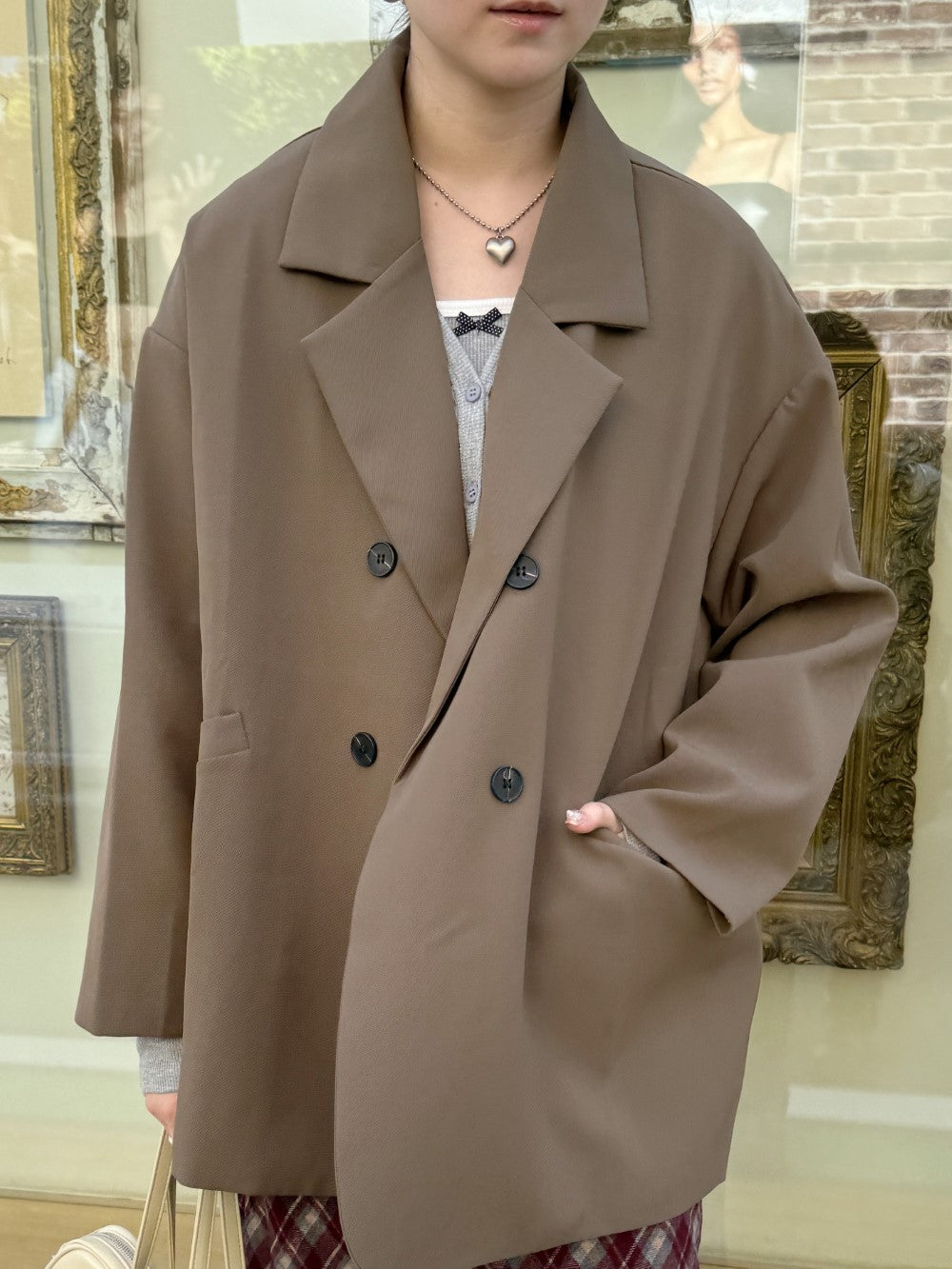 <SL2243659> ビッグシルエットシンプルジャケット