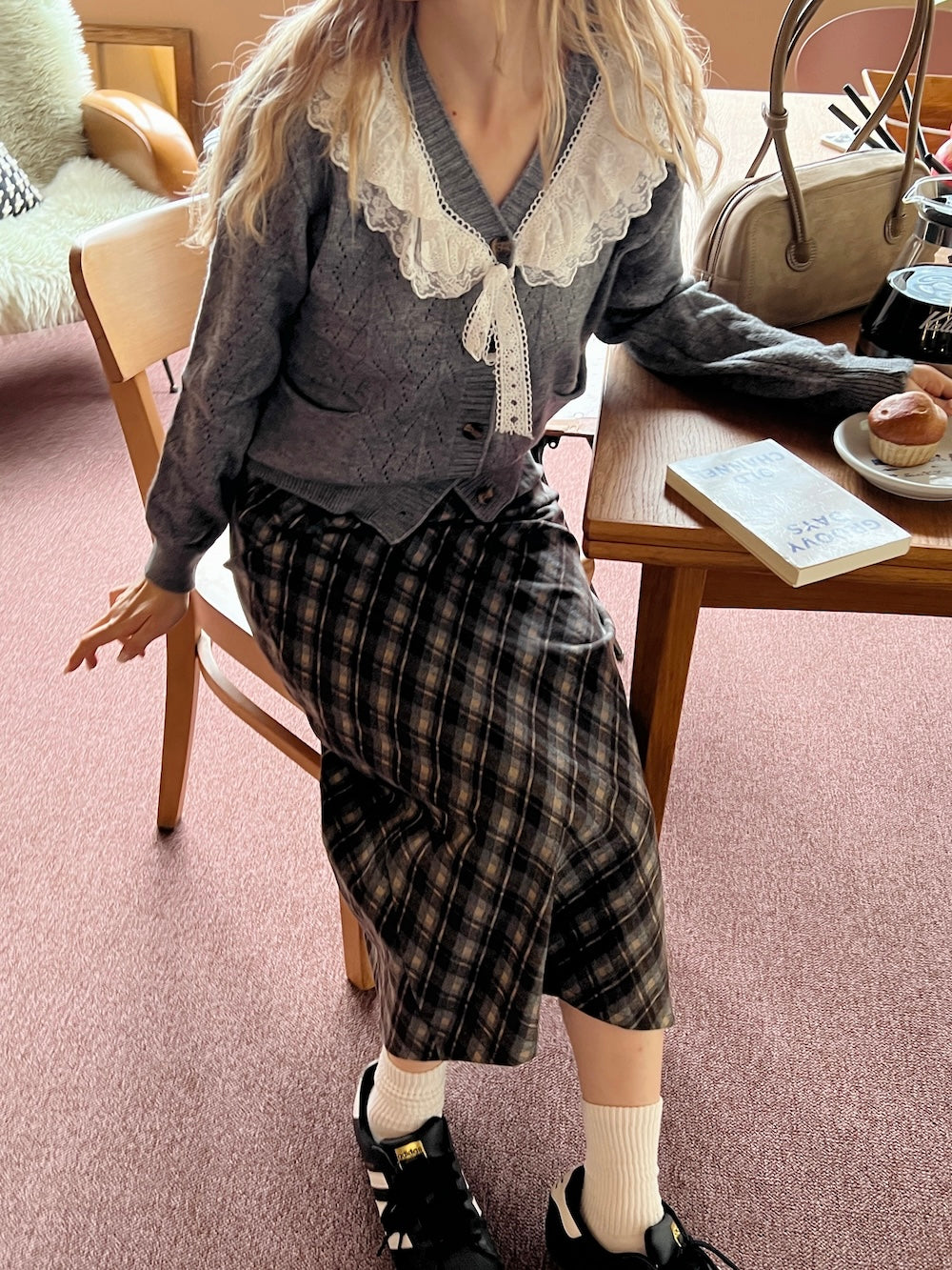 <SL2243641> romantic lace point cardigan