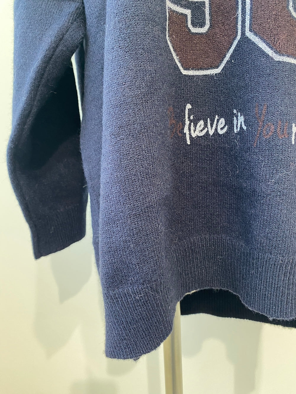 ※ラスト2点!<GR2244512> レースナンバリングニット