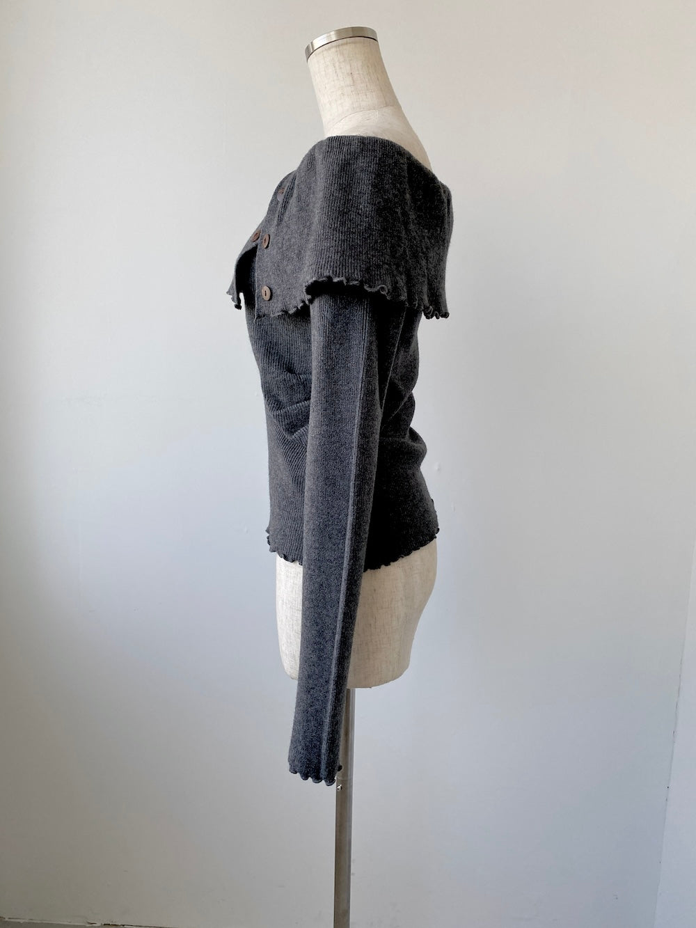 <SL2244650> 2WAY折り返しワンショルニット