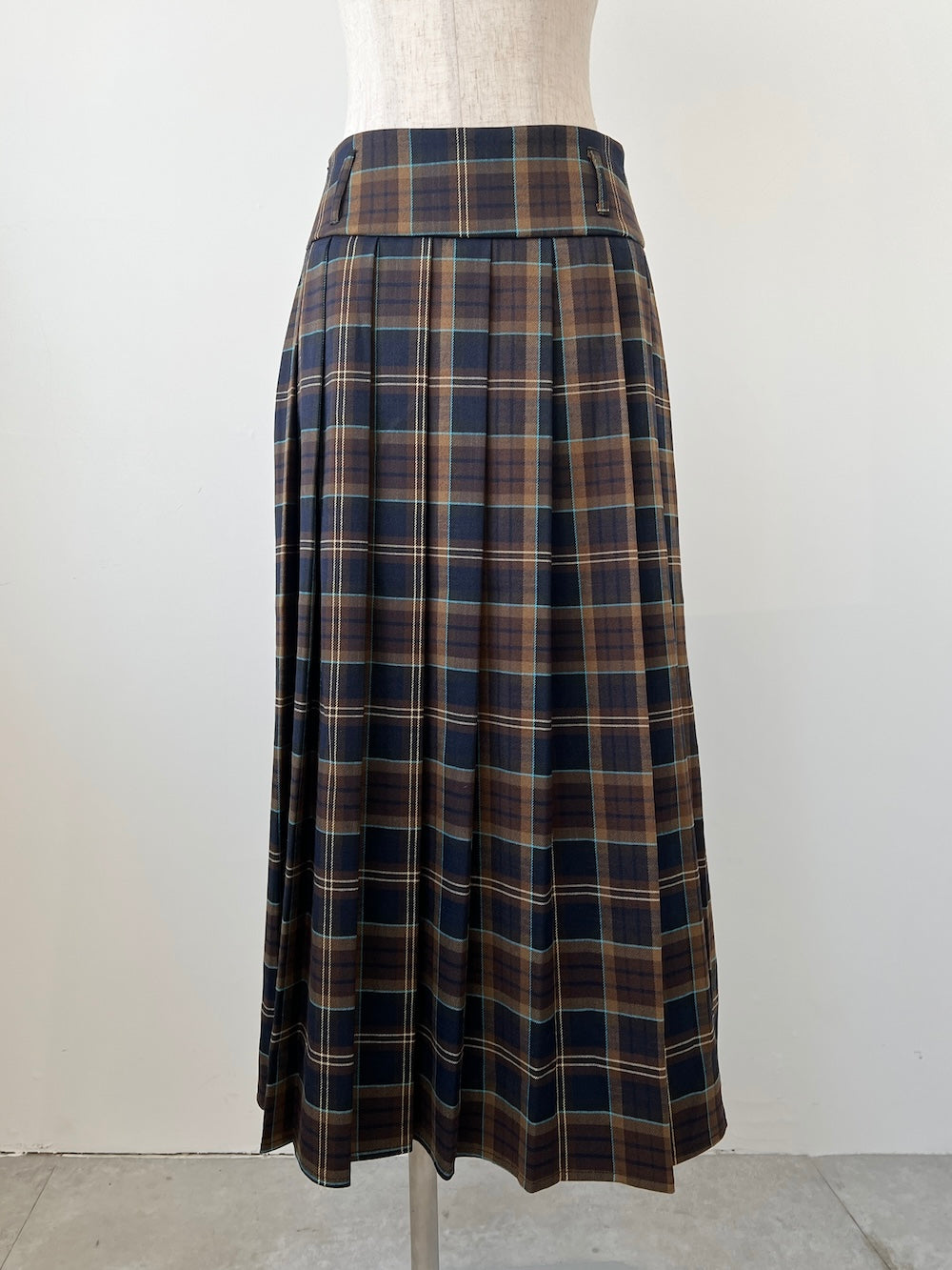 <SL2244656> ロングチェックプリーツスカート