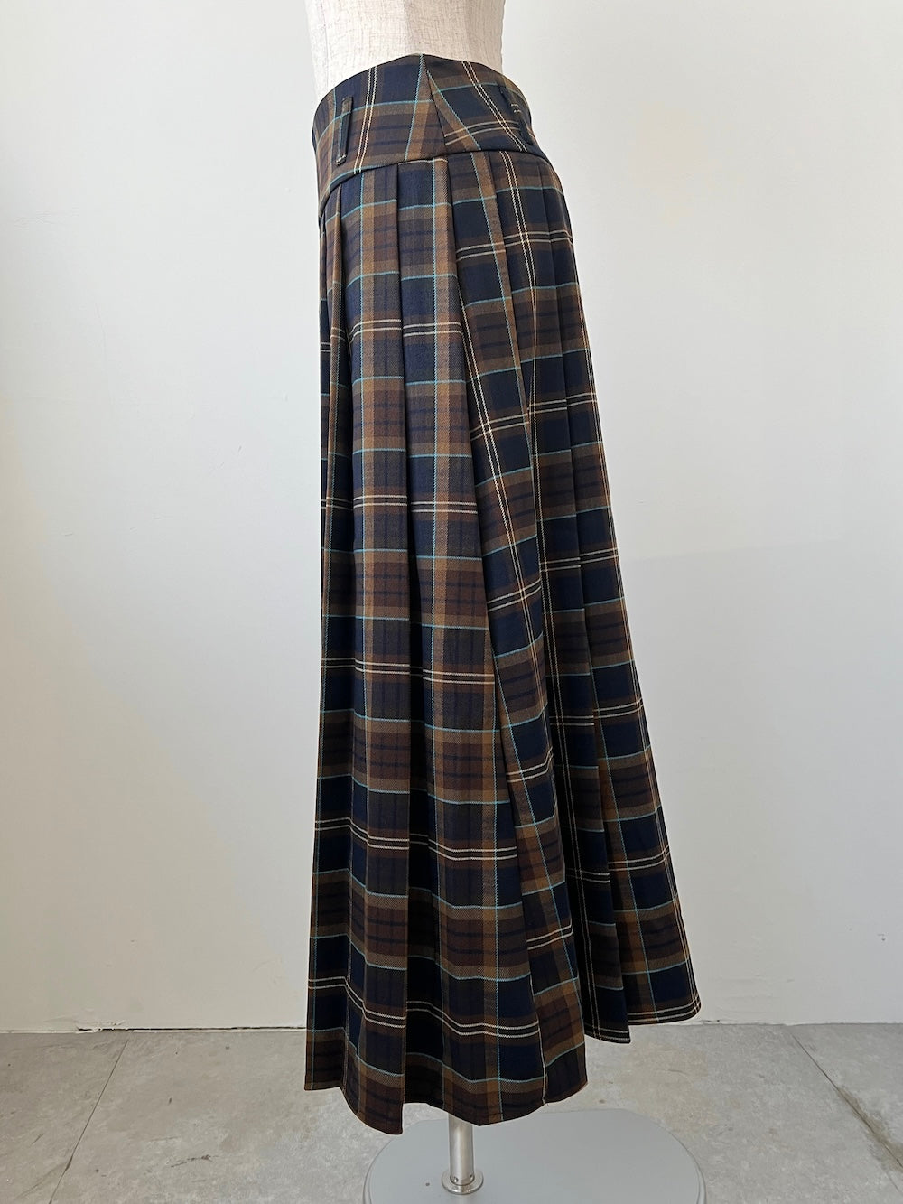 <SL2244656> ロングチェックプリーツスカート