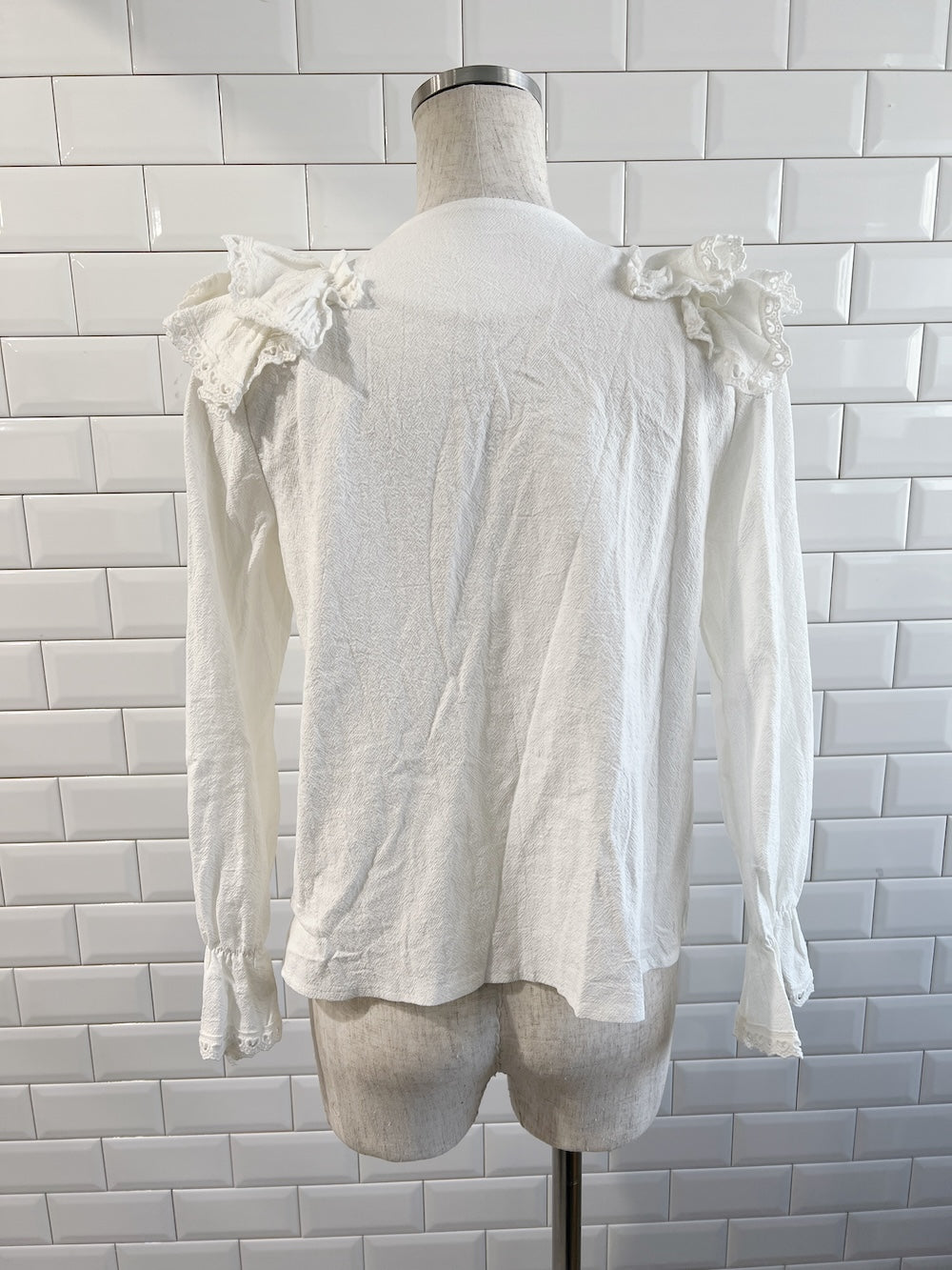 <SL2251601> ボリュームフリルカラーブラウス