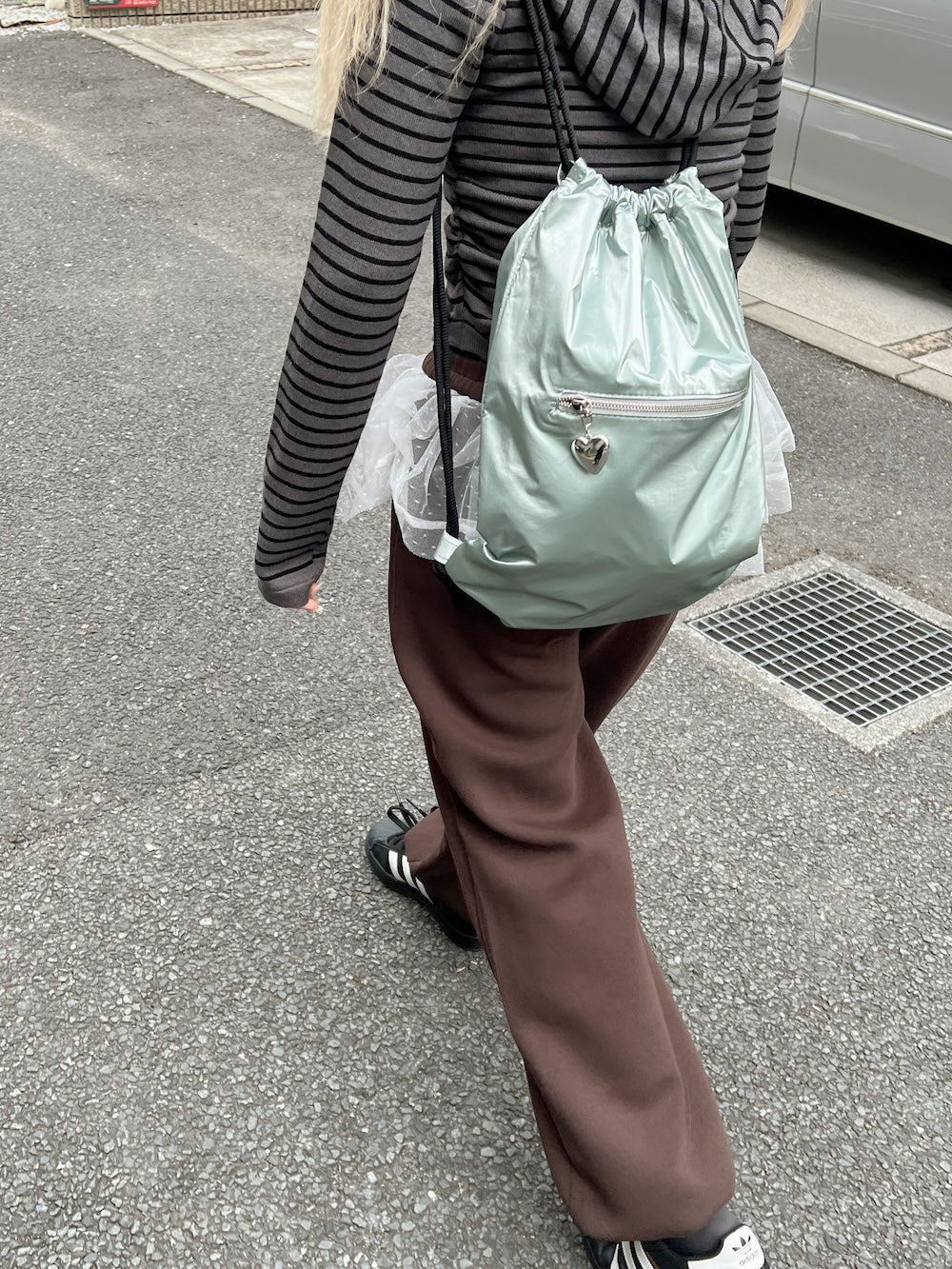 <SL2251652> レースフリルスウェットパンツ