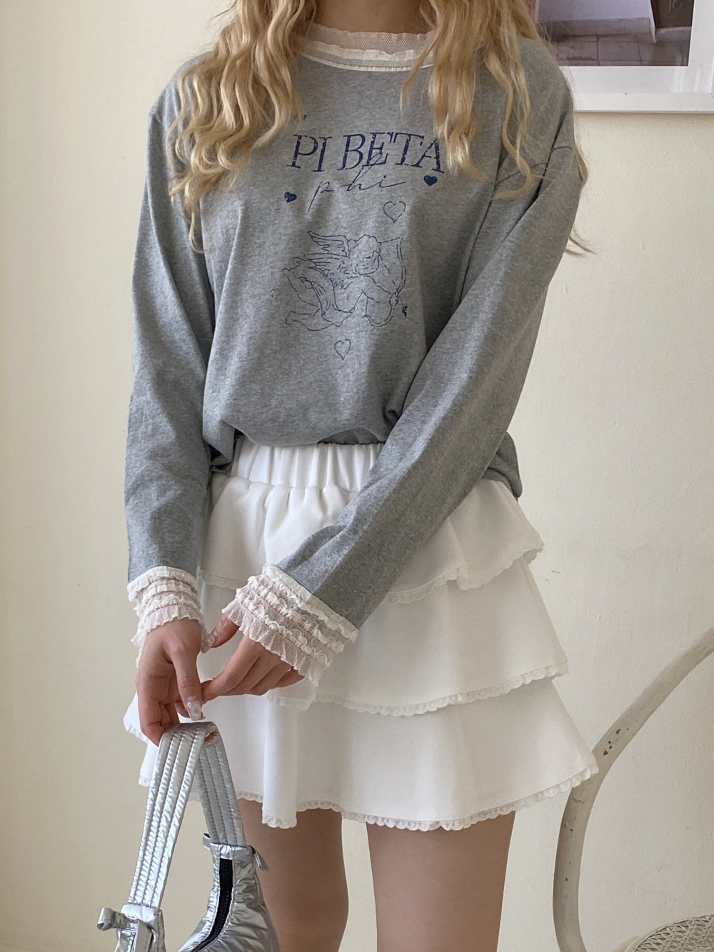 <SL2244654> レースヘムエンジェルロンT