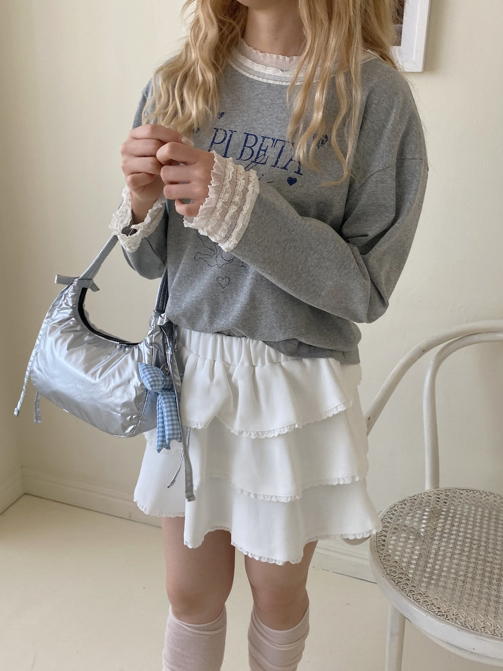 <SL2244654> レースヘムエンジェルロンT