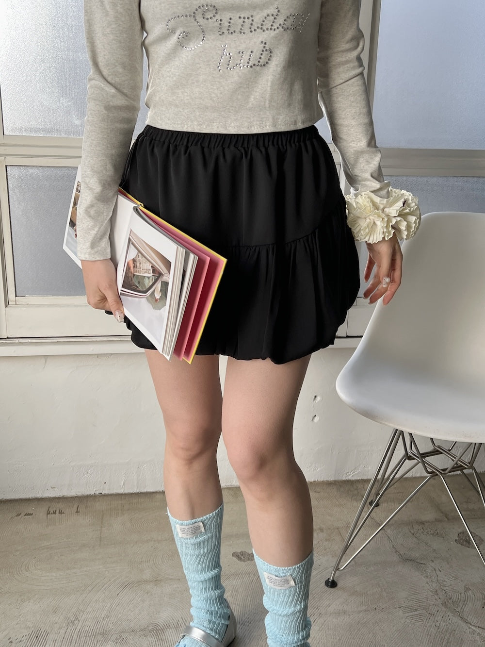 <SL2251616> バルーンミニスカート