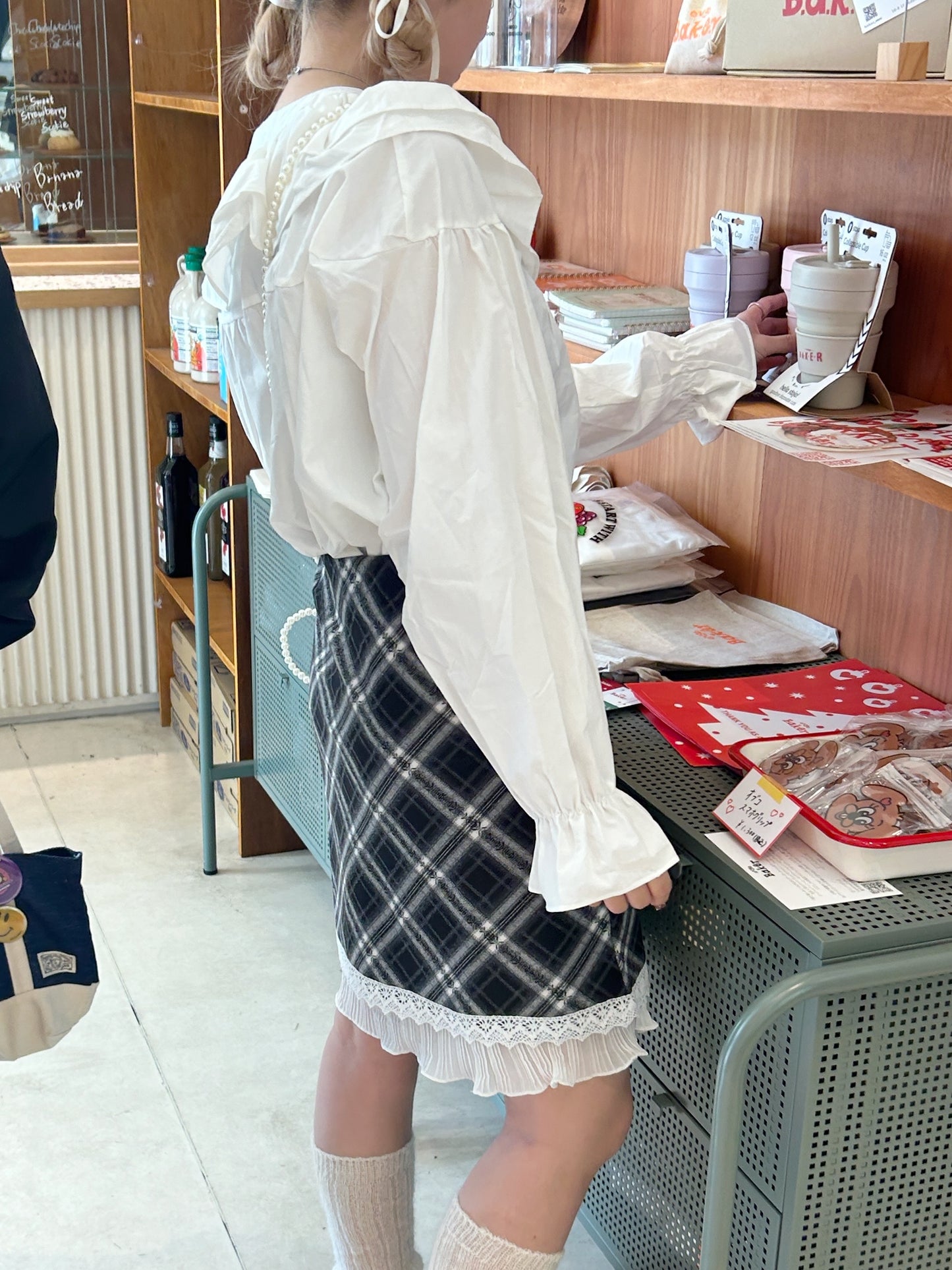 <SL2234627> ダブルフリルカラーチュニック
