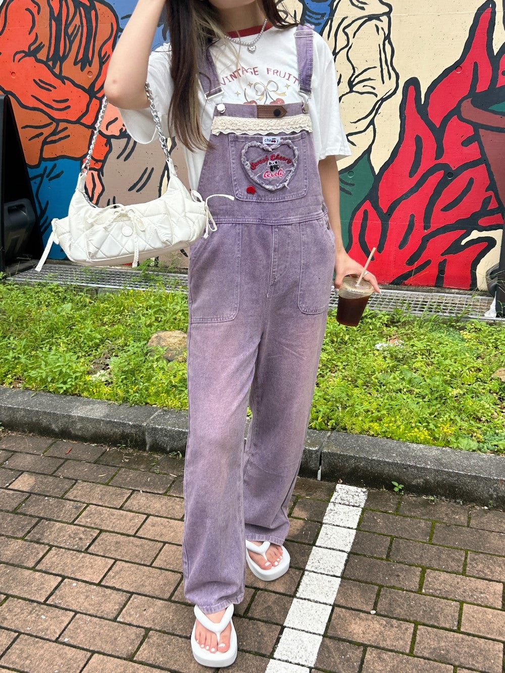 <SL2242644> ハートポケットサロペット