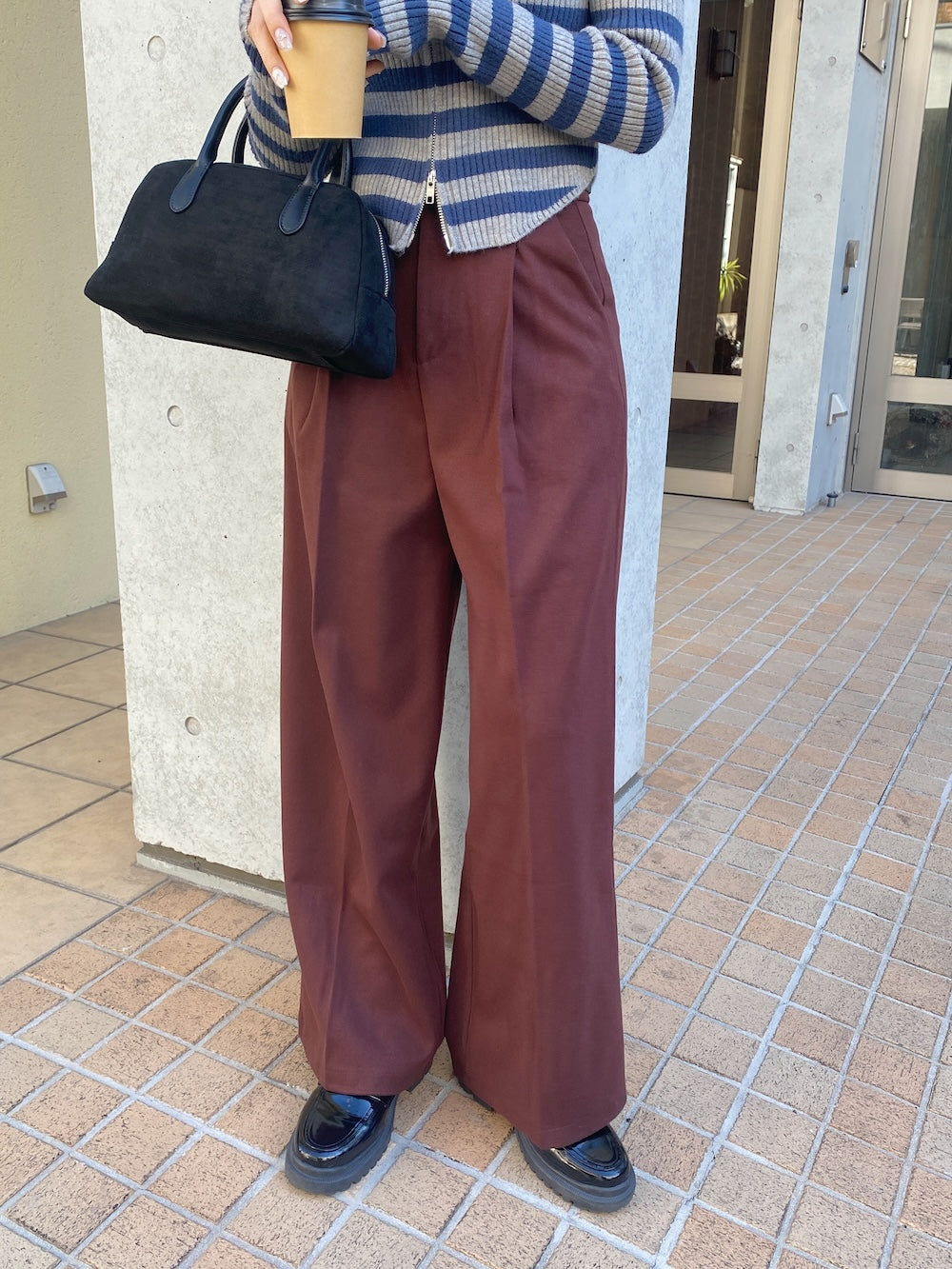 <SL2244630> ベルト付きシンプルスラックス
