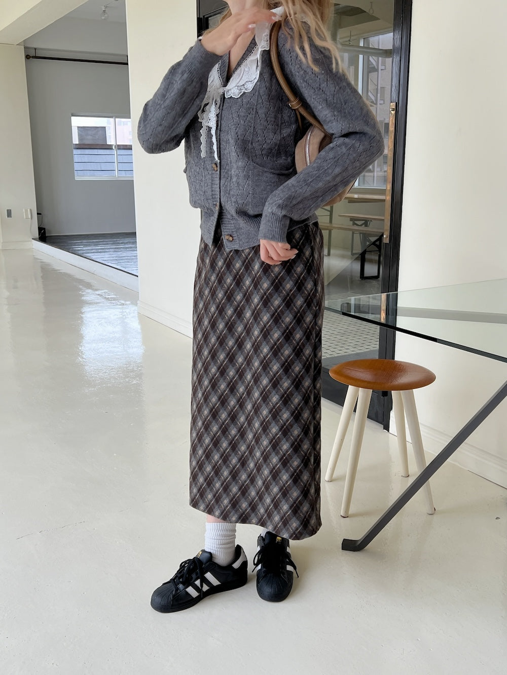 <SL2243627> ペンシルチェックスカート
