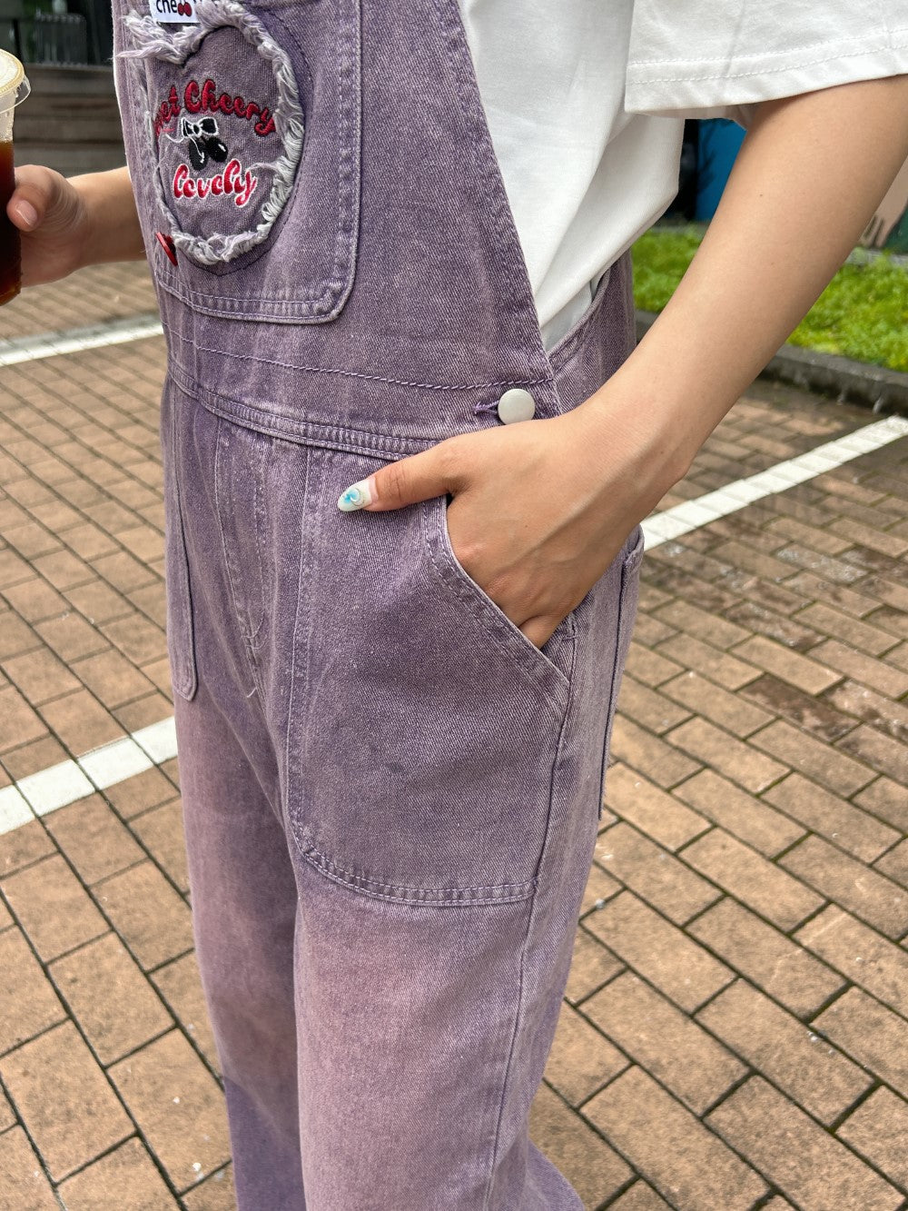 <SL2242644> ハートポケットサロペット