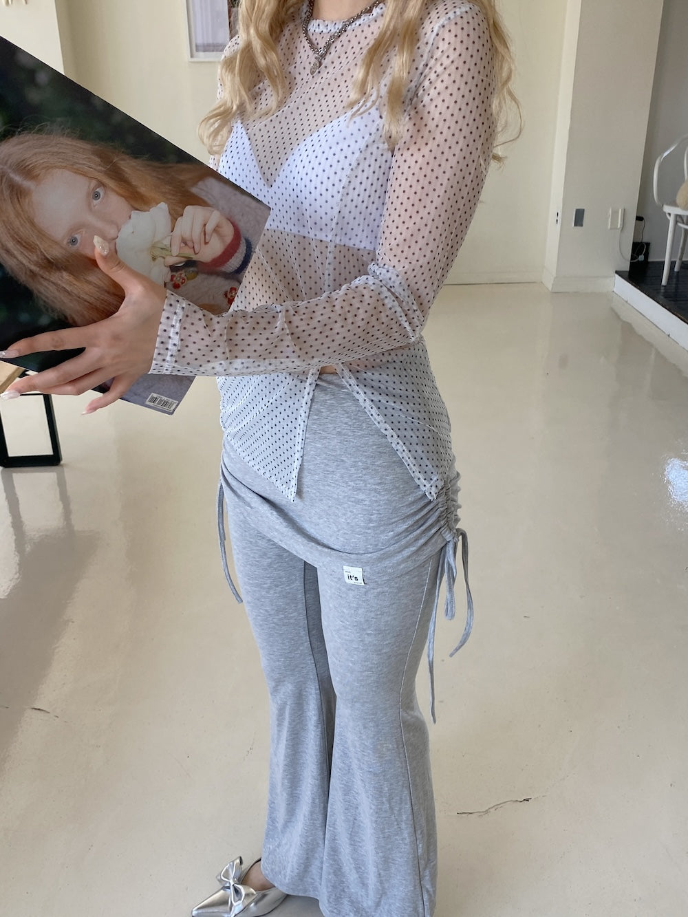 <SL2251638> レイヤードストレートパンツ