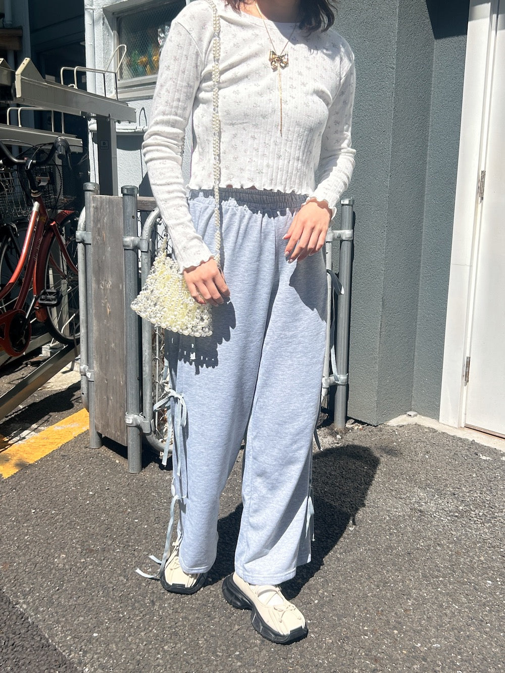 <SL2241628> flower mellow long tee