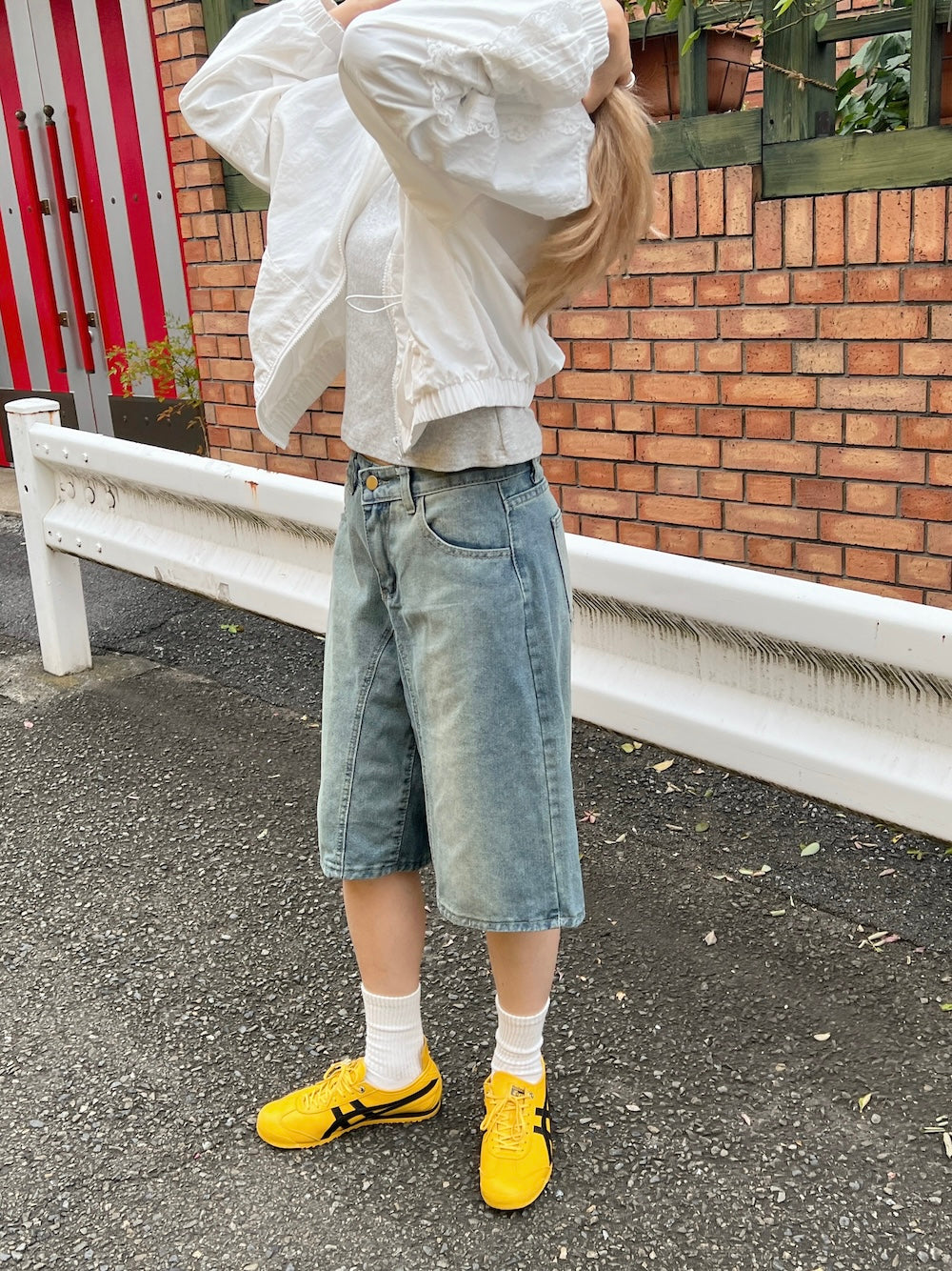 <SL2243610> バミューダデニムパンツ