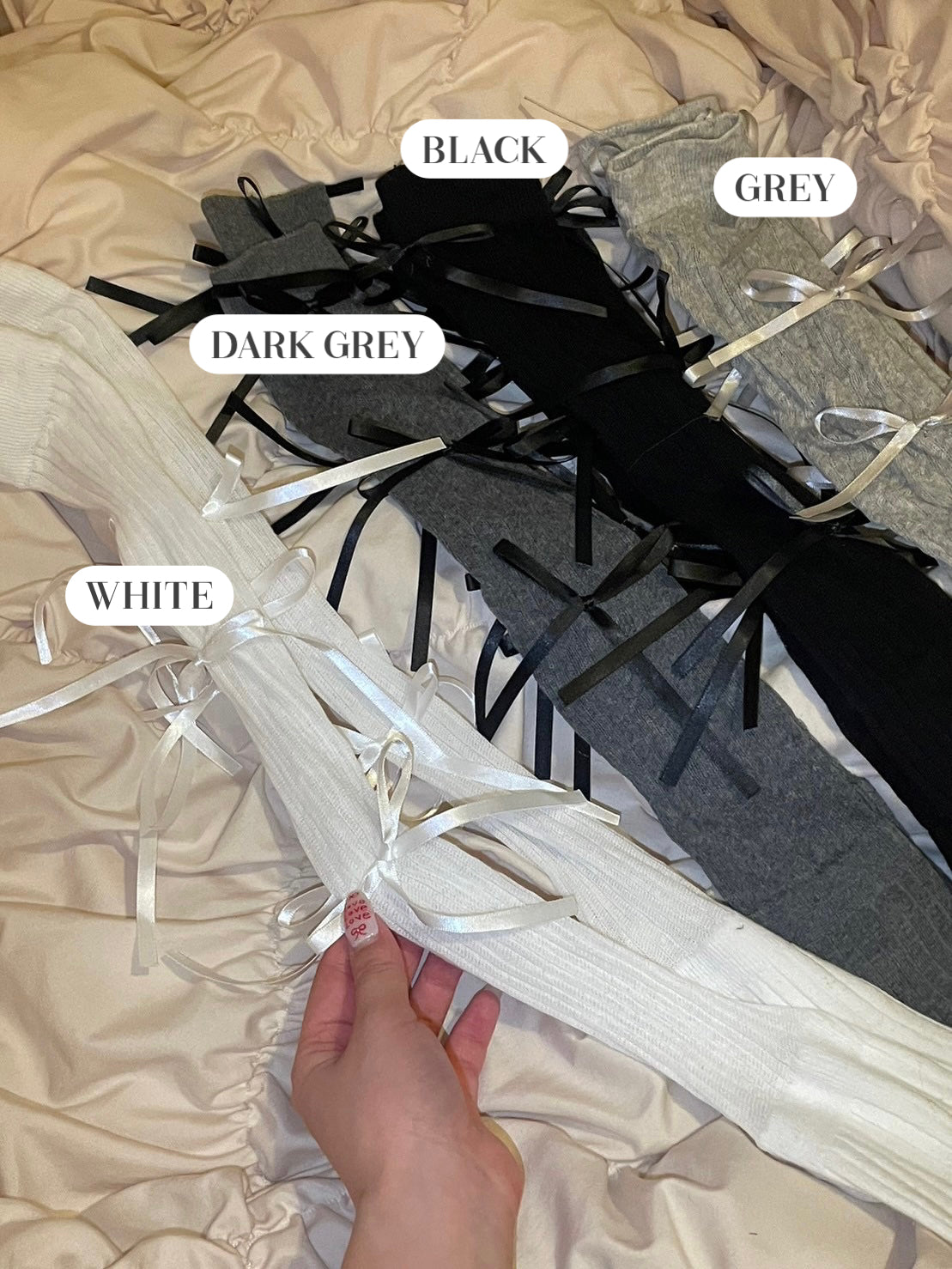 <QU4234204> リボンソックス