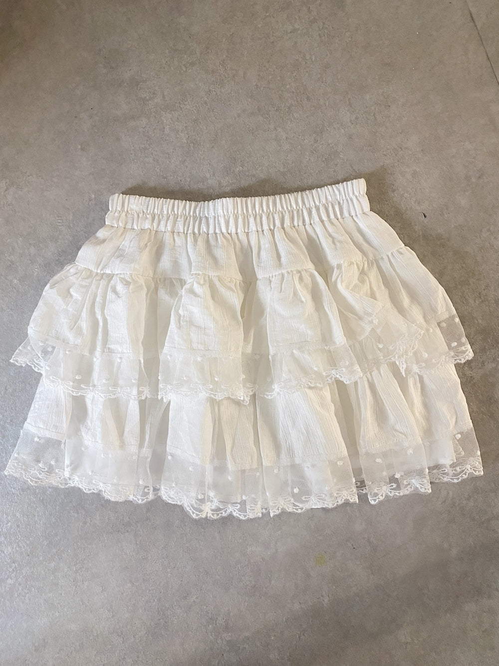 <SL2251648> コットンティアードミニスカート