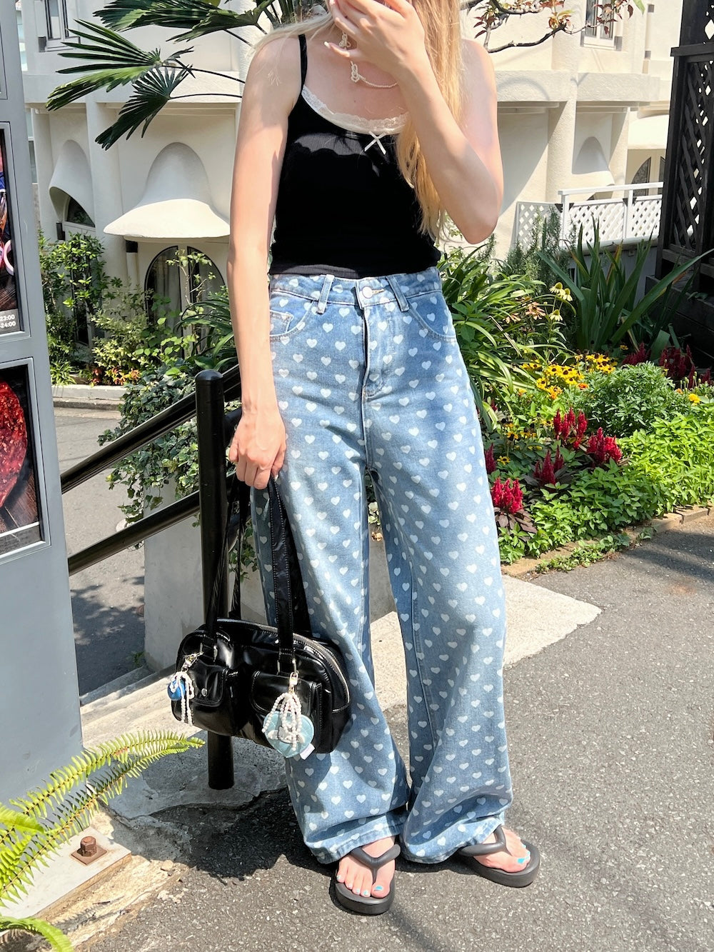 <SL2242604> ハート柄デニム