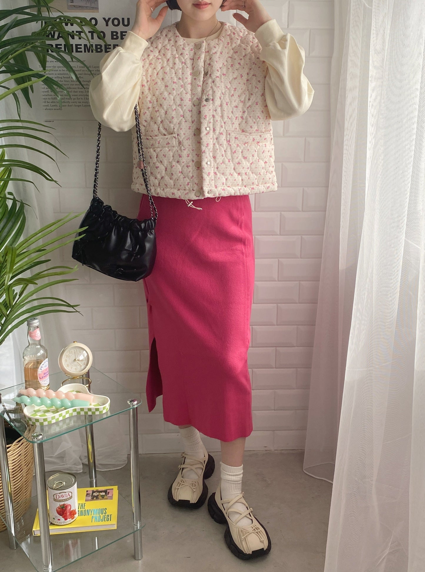 <SL2234603> ツイストニットスカート