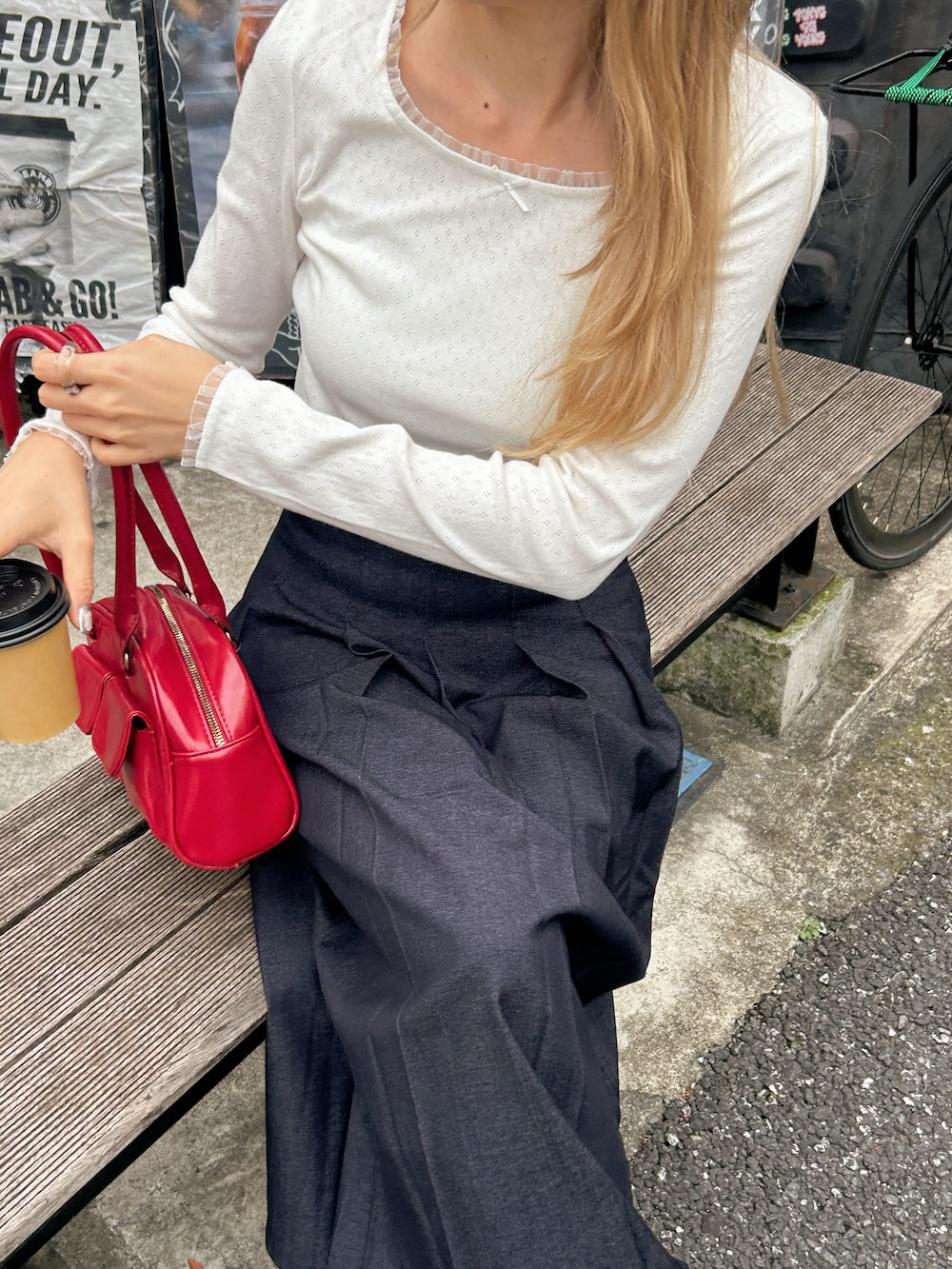 <SL2243675> ribbon point tops