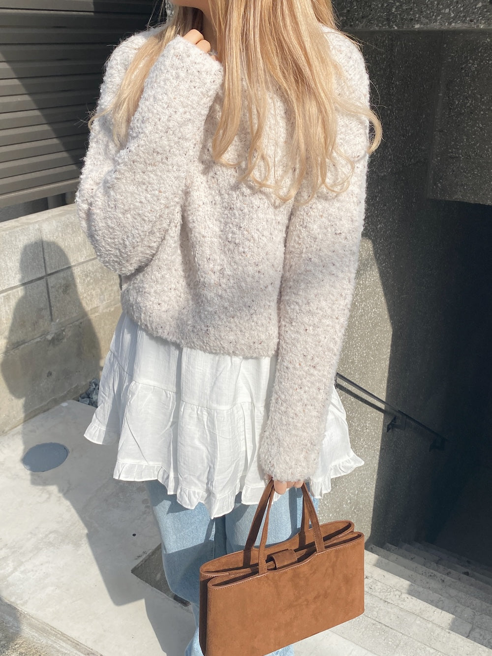 <SL2244642> マーブルチョコレートニット
