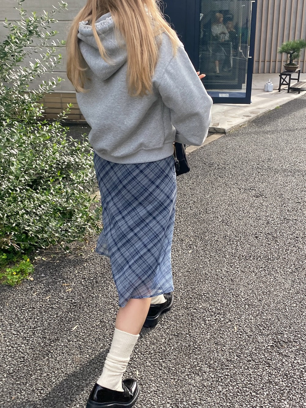 <SL2244669> 裏起毛リボンポイントフーディー