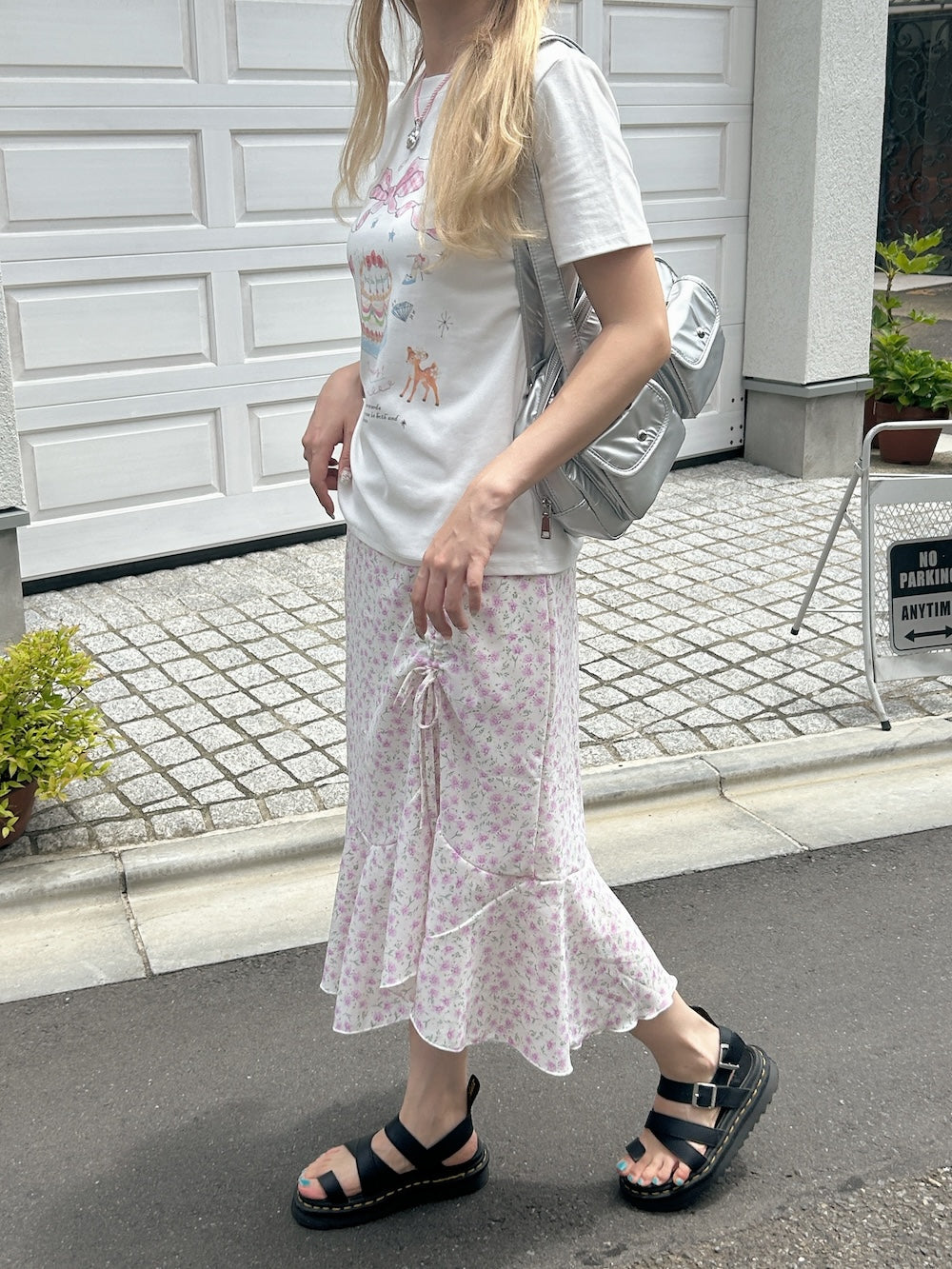 <SL2242674> 小花柄サイドドロストスカート