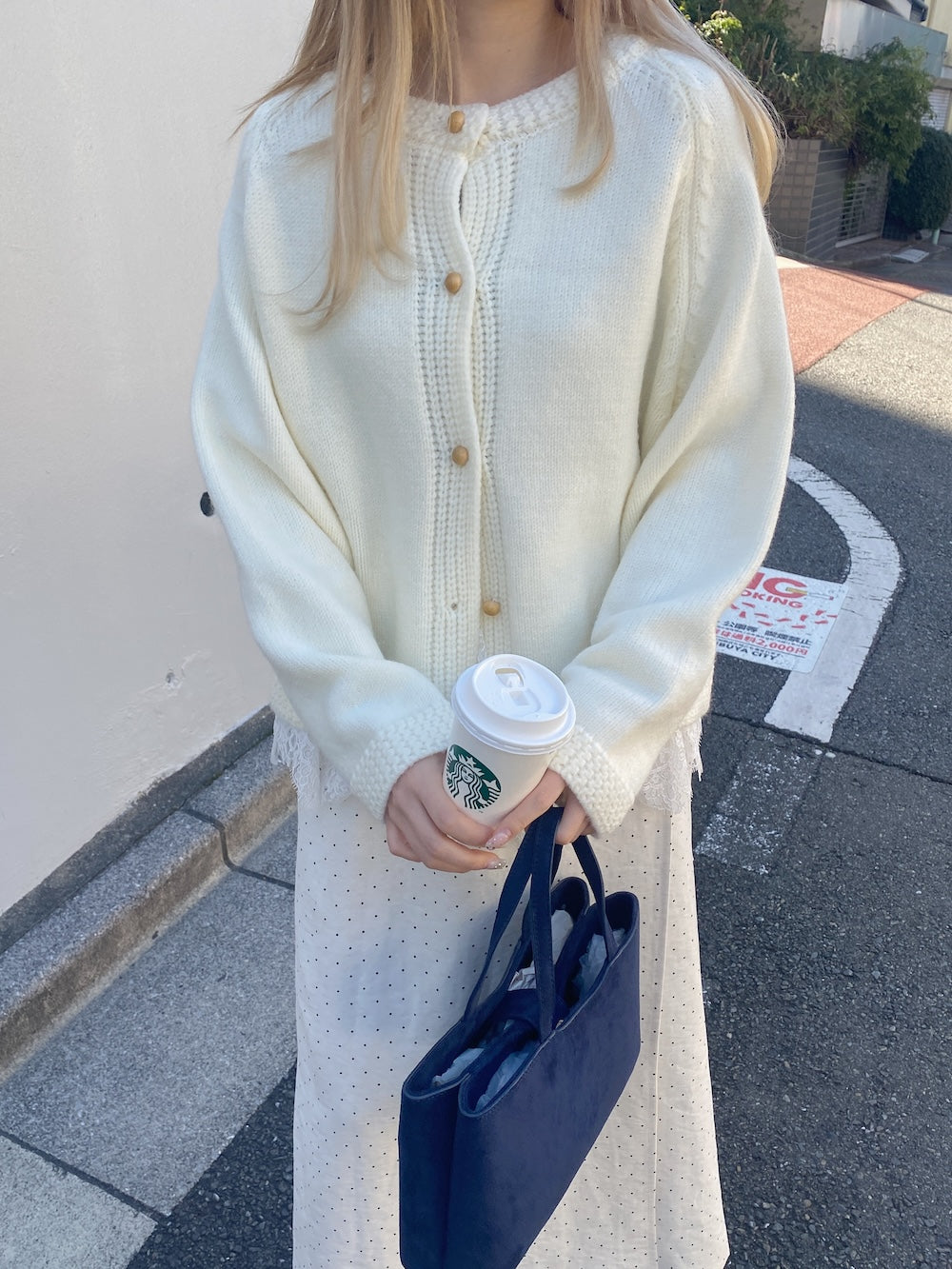 <SL2244641> ラウンドネックニットカーディガン