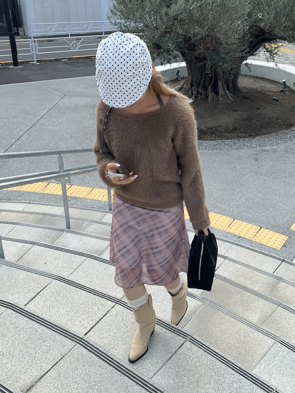 <SL2244658> ストラップヴィンテージシャギーニット