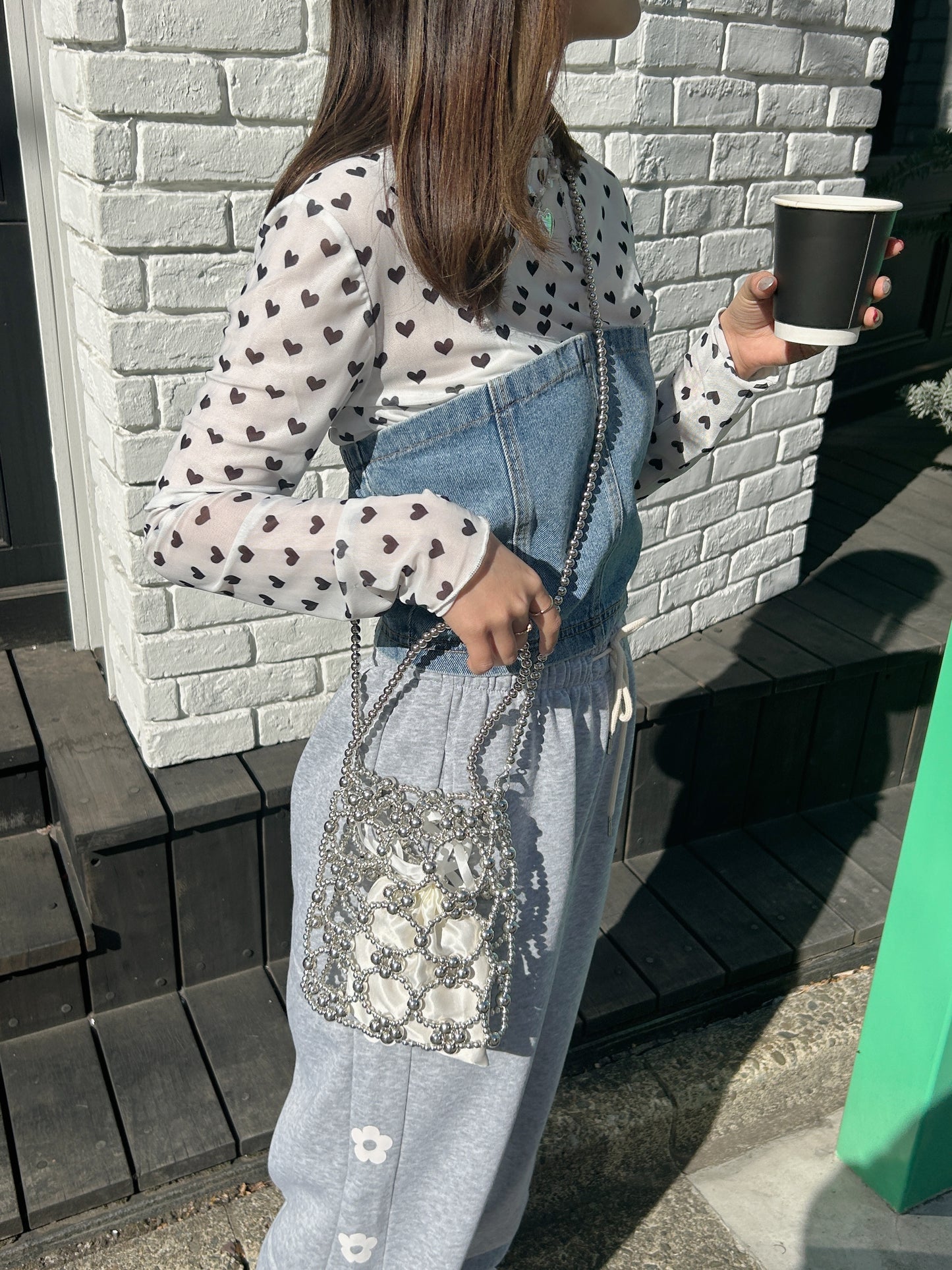 <SL1234604> 2wayビーズバッグ