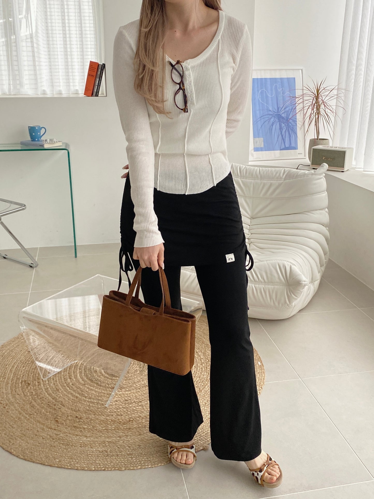 <SL2251638> レイヤードストレートパンツ